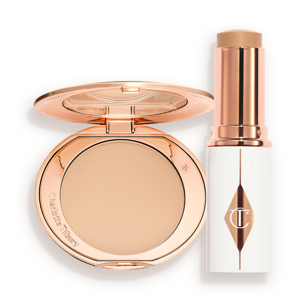 UNREAL SKIN SHEER GLOW TINT + AIRBRUSH FLAWLESS FINISH duo packaging