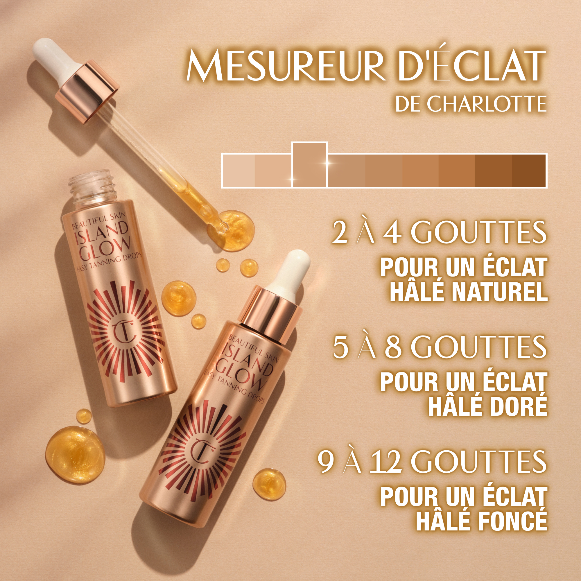 Beautiful Skin Island Glow Tanning Drops - undertones