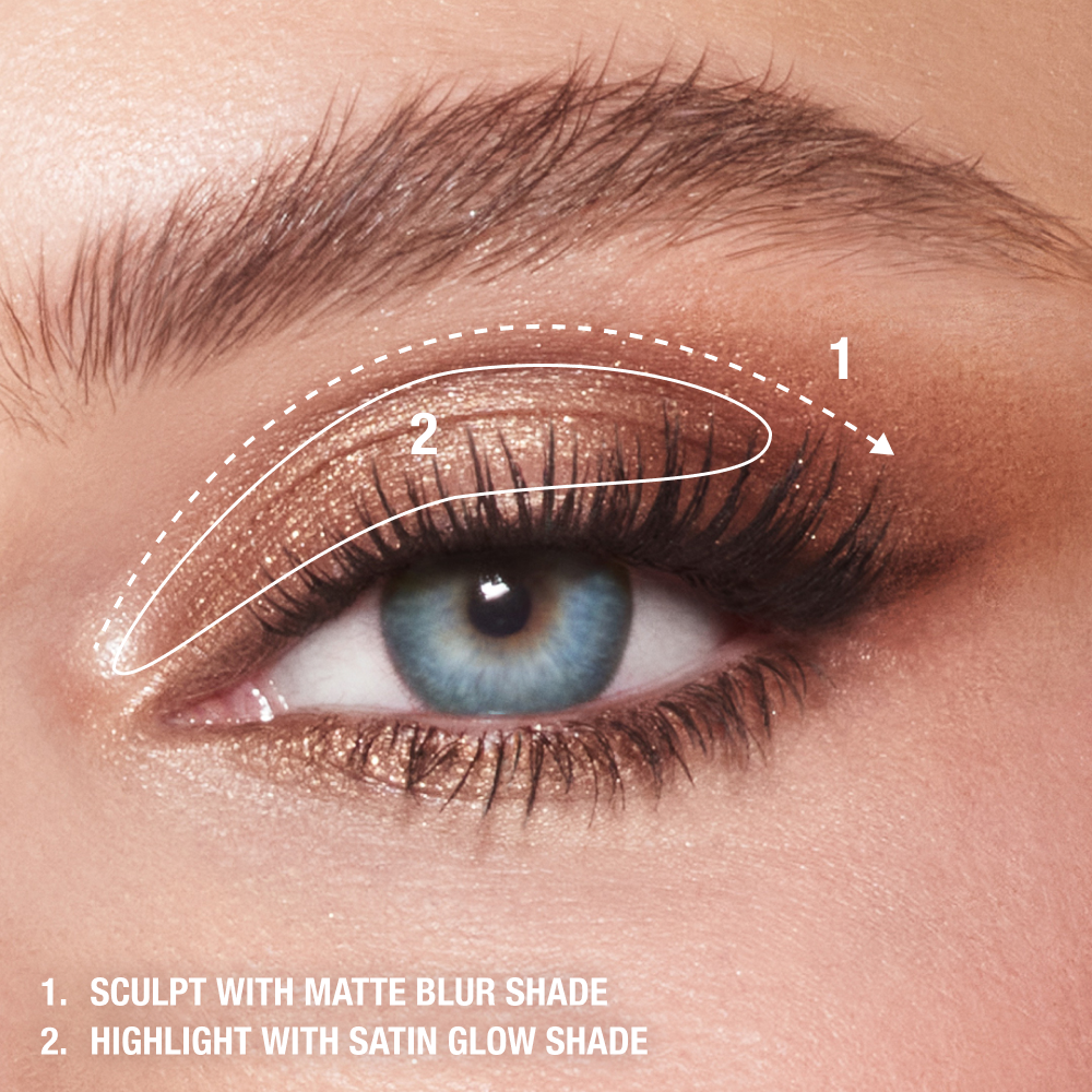 Exagger-eyes Easy Eyeshadow - Sculpt Infographic 