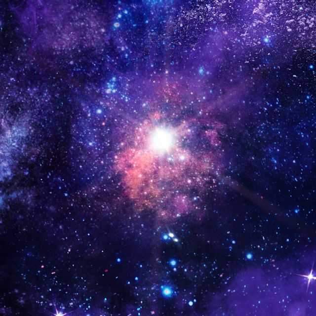 Purple outer space cosmic theme from the Cosmic Power fragrance world