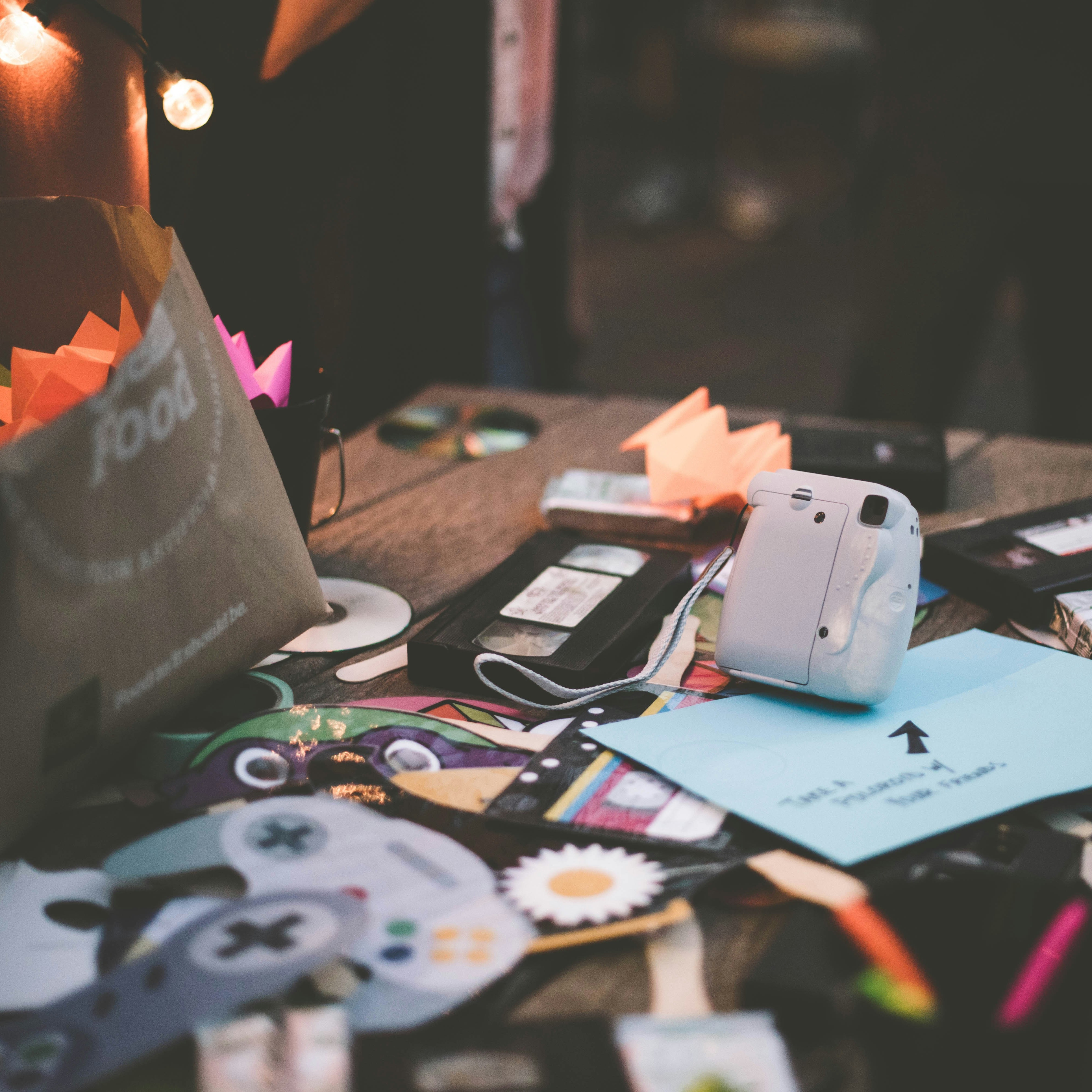 Cluttered desk