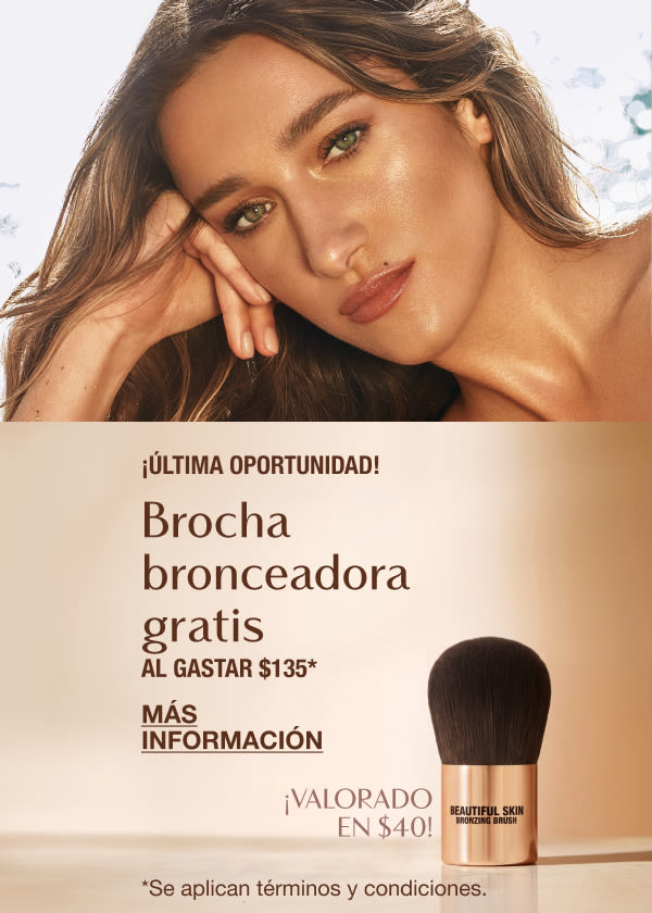 Brocha bronceadora gratis "al gastar $135* 