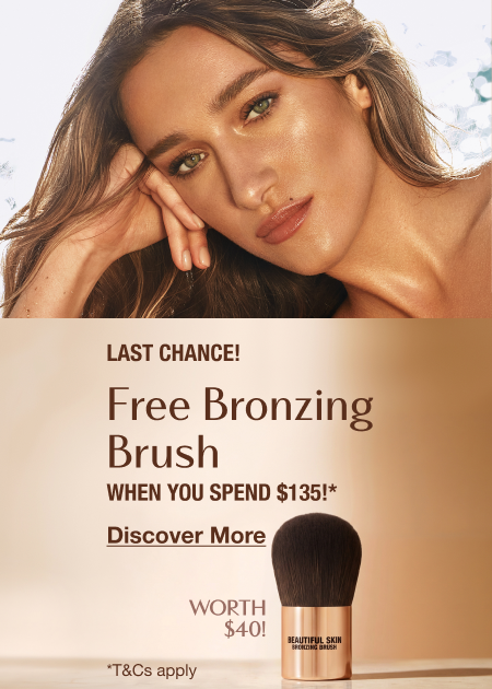 Free Bronzing Brush When You Spend $135!*