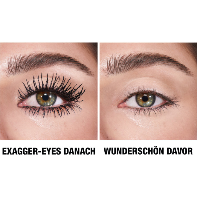 Exagger-eyes mascara before and after