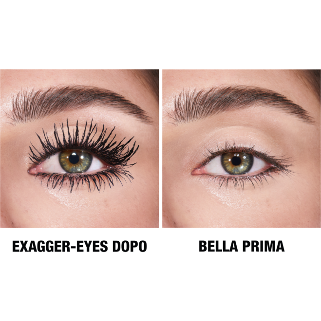 Exagger-eyes mascara before and after