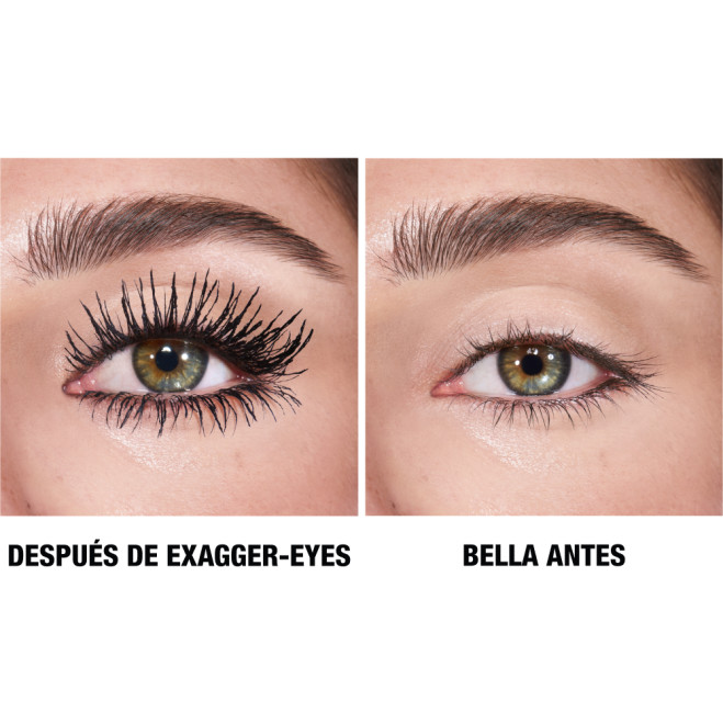 Exagger-eyes mascara before and after