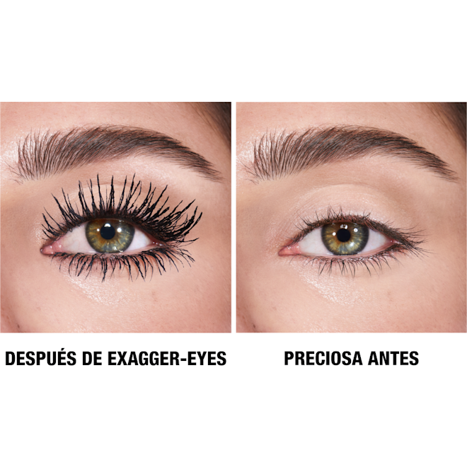 ES BA-3 Exagger-eyes mascara before and after