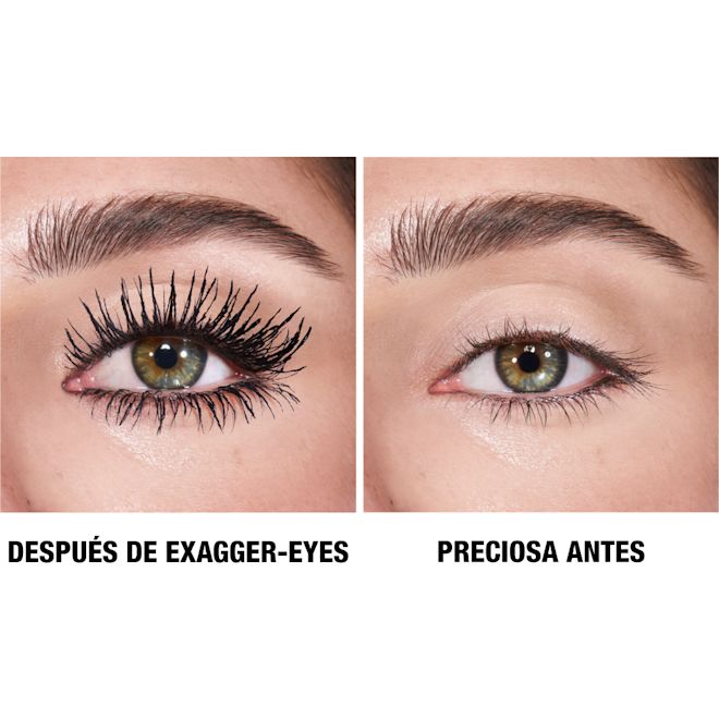 ES BA-3 Exagger-eyes mascara before and after