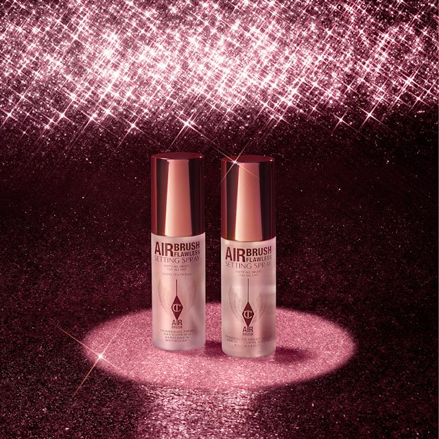 Beauty gift set with two travel-sized setting sprays