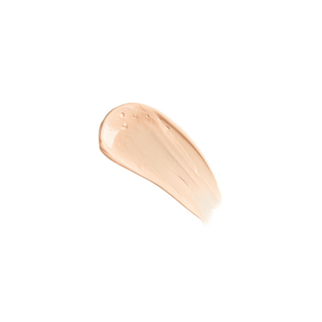 Swatch of a glowy, pearly-pink-coloured SPF-infused primer.