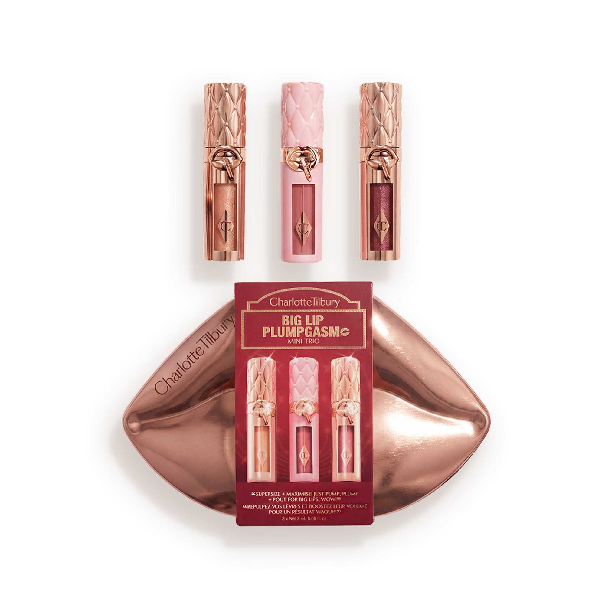 Mini Plumpgasm Lipgloss Trio Packshot open