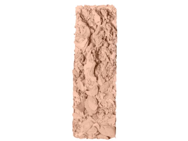 Close-up of a powder eyeshadow in a sandy beige shade.