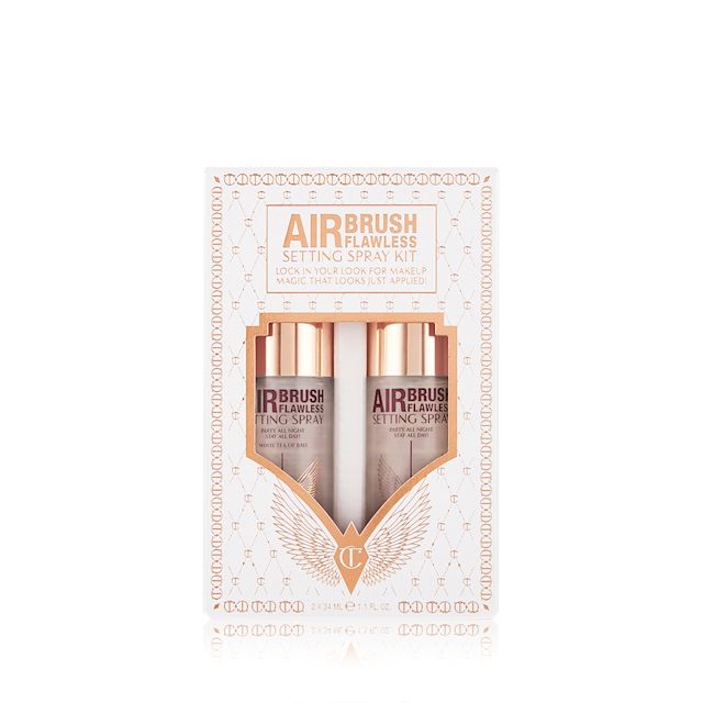 Two travel-sized bottles of Airbrush Flawless Setting Spray gift set