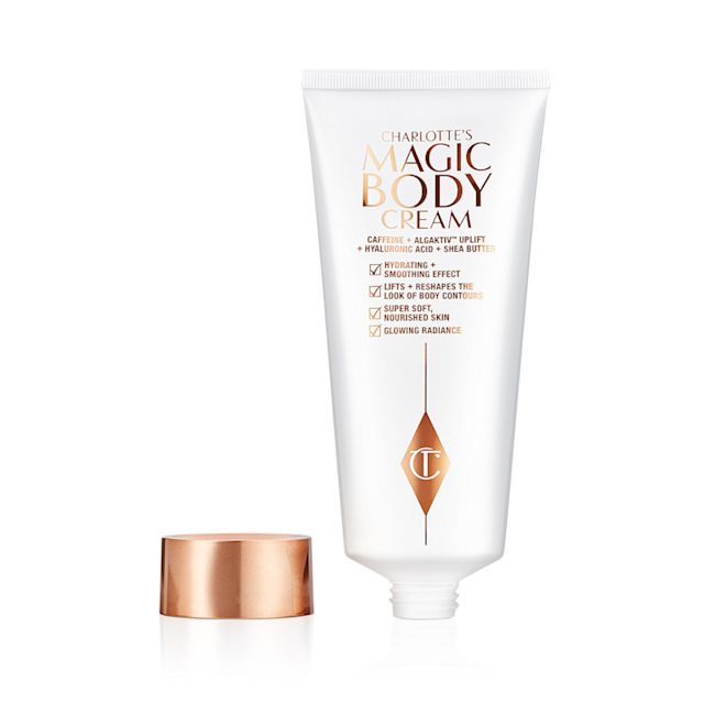 Charlotte's Magic Body Cream hydrates, lifts, smooths, firms and tones the look and feel of skin