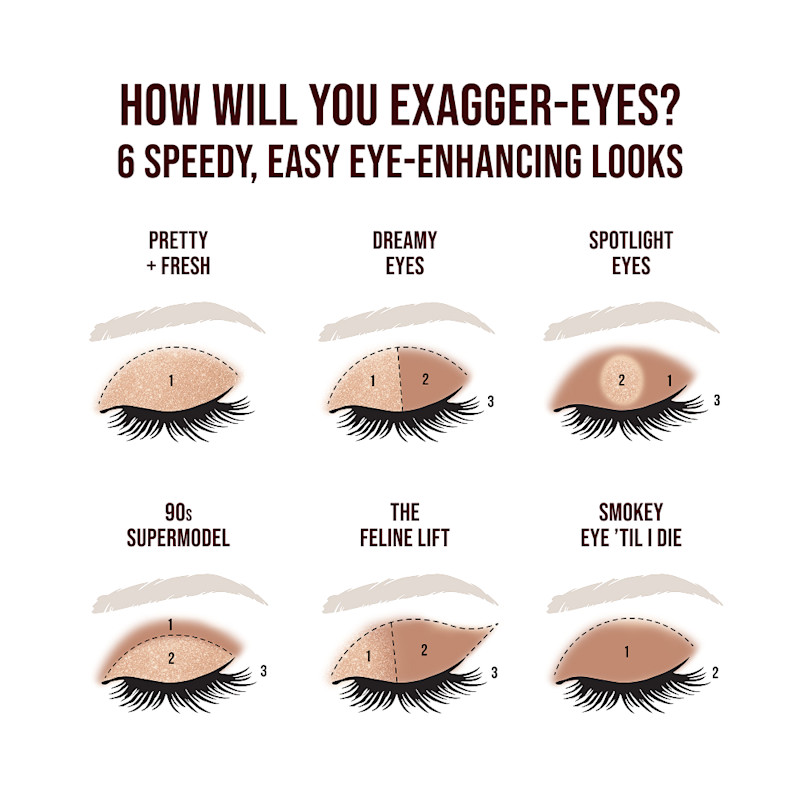 eyeshadow looks to create with Exagger-Eyes eyeshadow sticks