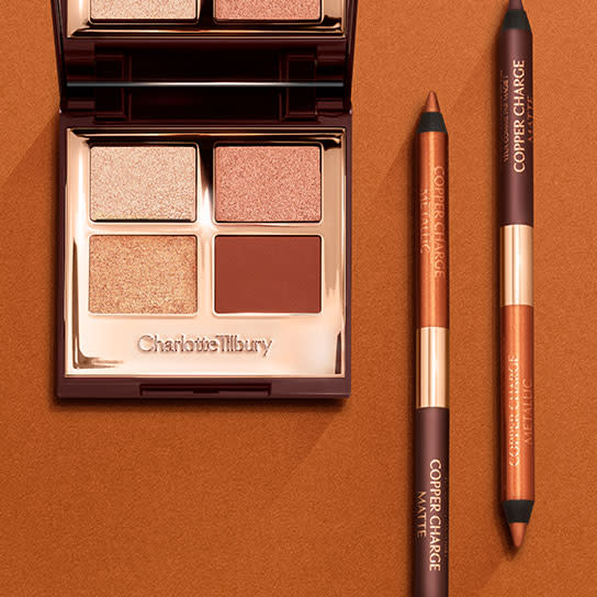 Eye Colour Magic Eyeshadow Palette and Eyeliner in Cooper charge