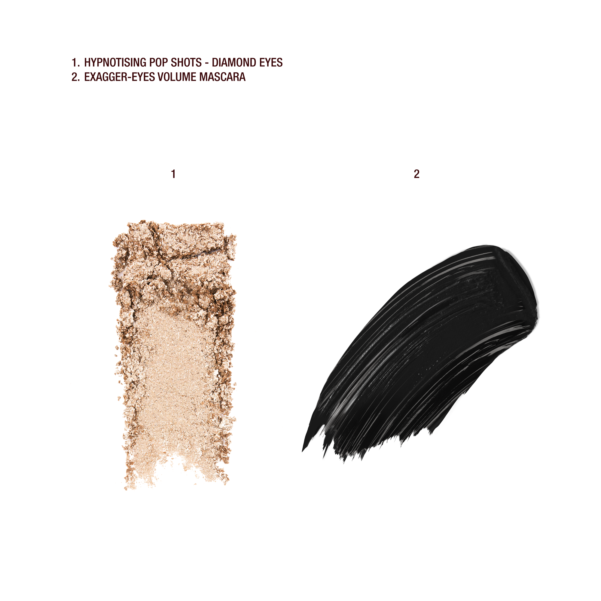 Heart Bag + Pop Shot + Exaggereyes Mascara