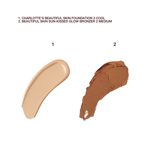 CHARLOTTE’S BEAUTIFUL, BRONZED COMPLEXION KIT SWATCHES