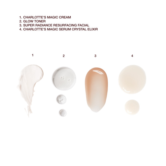 4 Magic + Science Steps to Resurface, Hydrate + Glow swatches