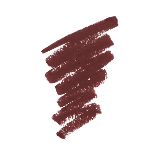 swatch of a matte eyeliner in berry-brown colour. 