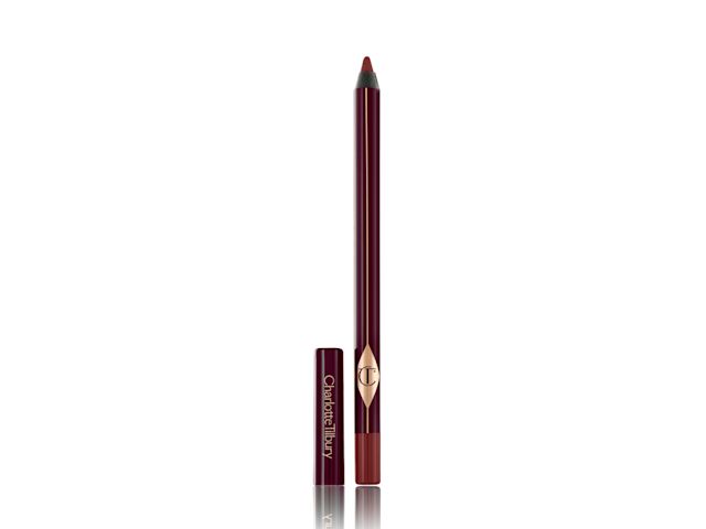 Smokey berry-brown eyeliner with the cap next to it.