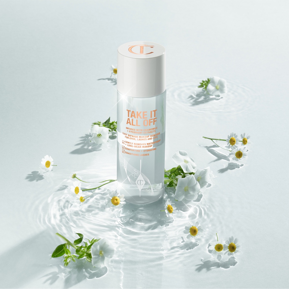 Take It All Off makeup remover to remove eyeshadow, eyeliner and mascara from the eye area