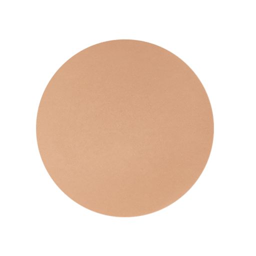 Swatch of a finely-milled bronzer in a light brown shade, which is perfect for fair tones. 