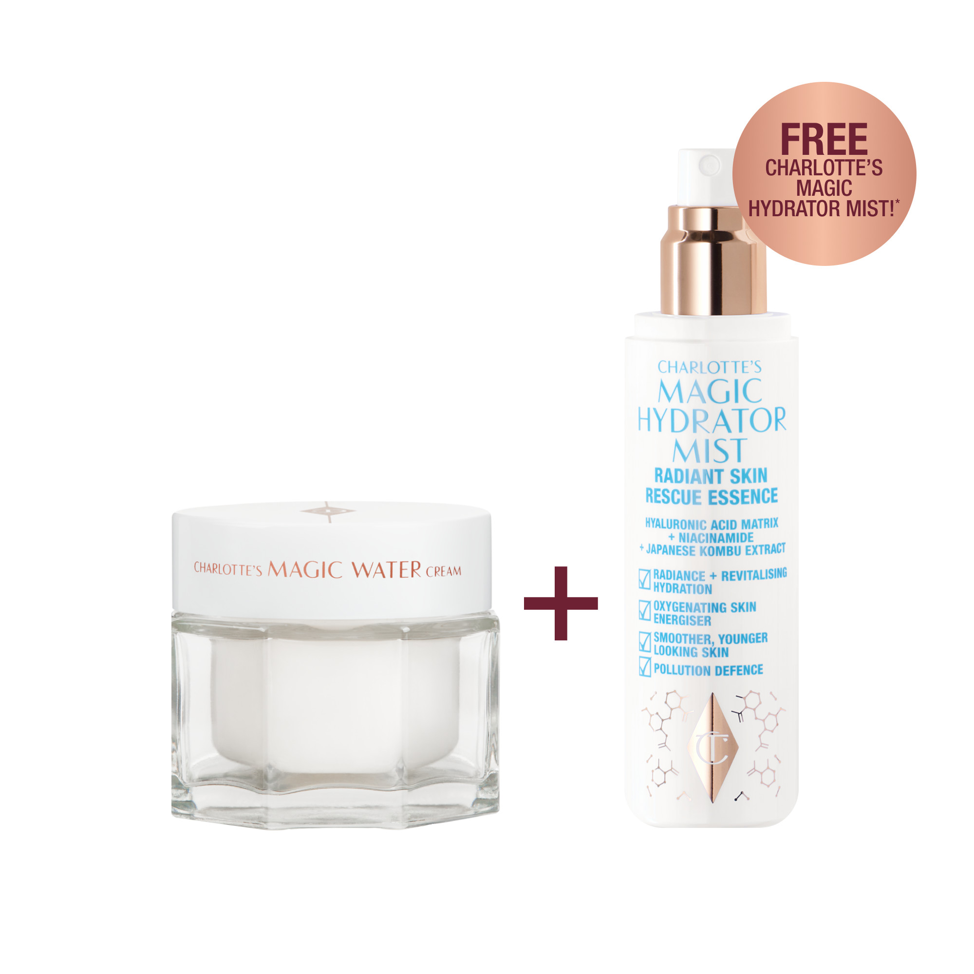 Charlotte Tilbury Charlotte's Magic Water Cream & Magic Hydrator Mist Duo - Limited Time Offer