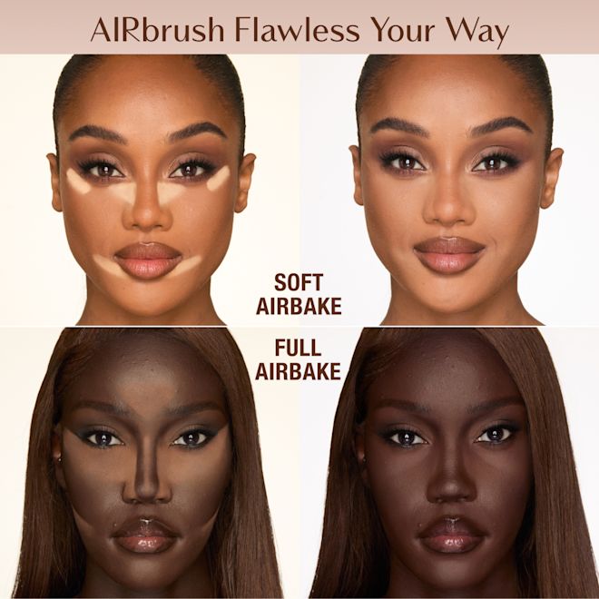 Airbrush Loose Powder Placement Airbrush Loose Powder Placement