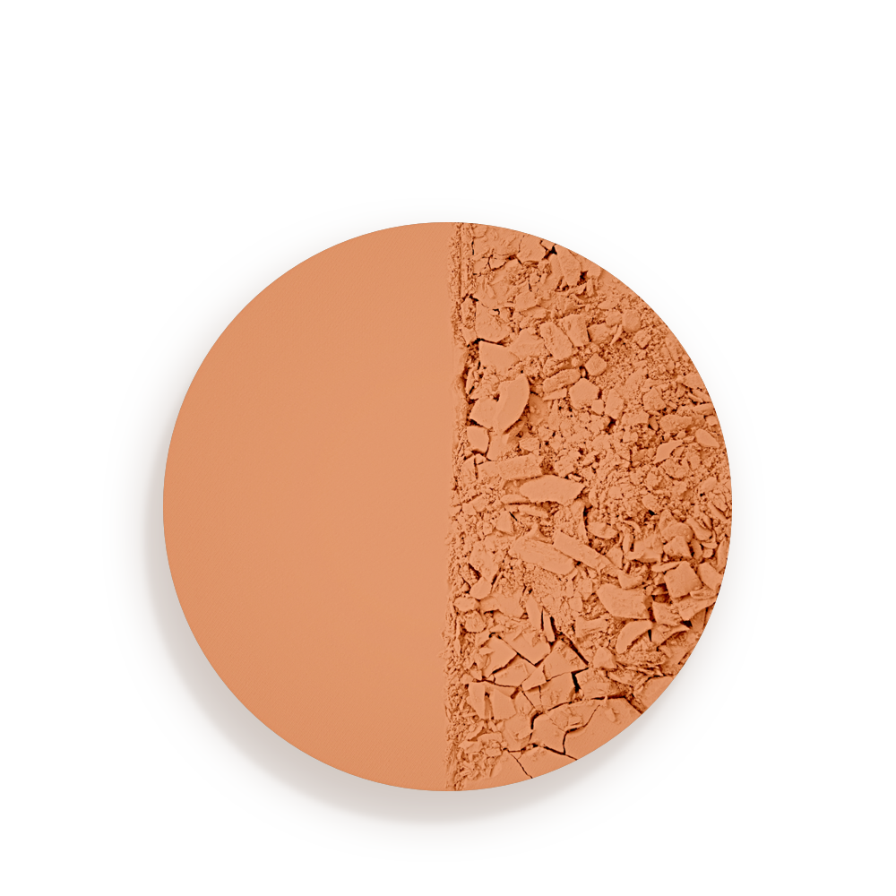 Swatch of a desert-brown-coloured setting powder compact.