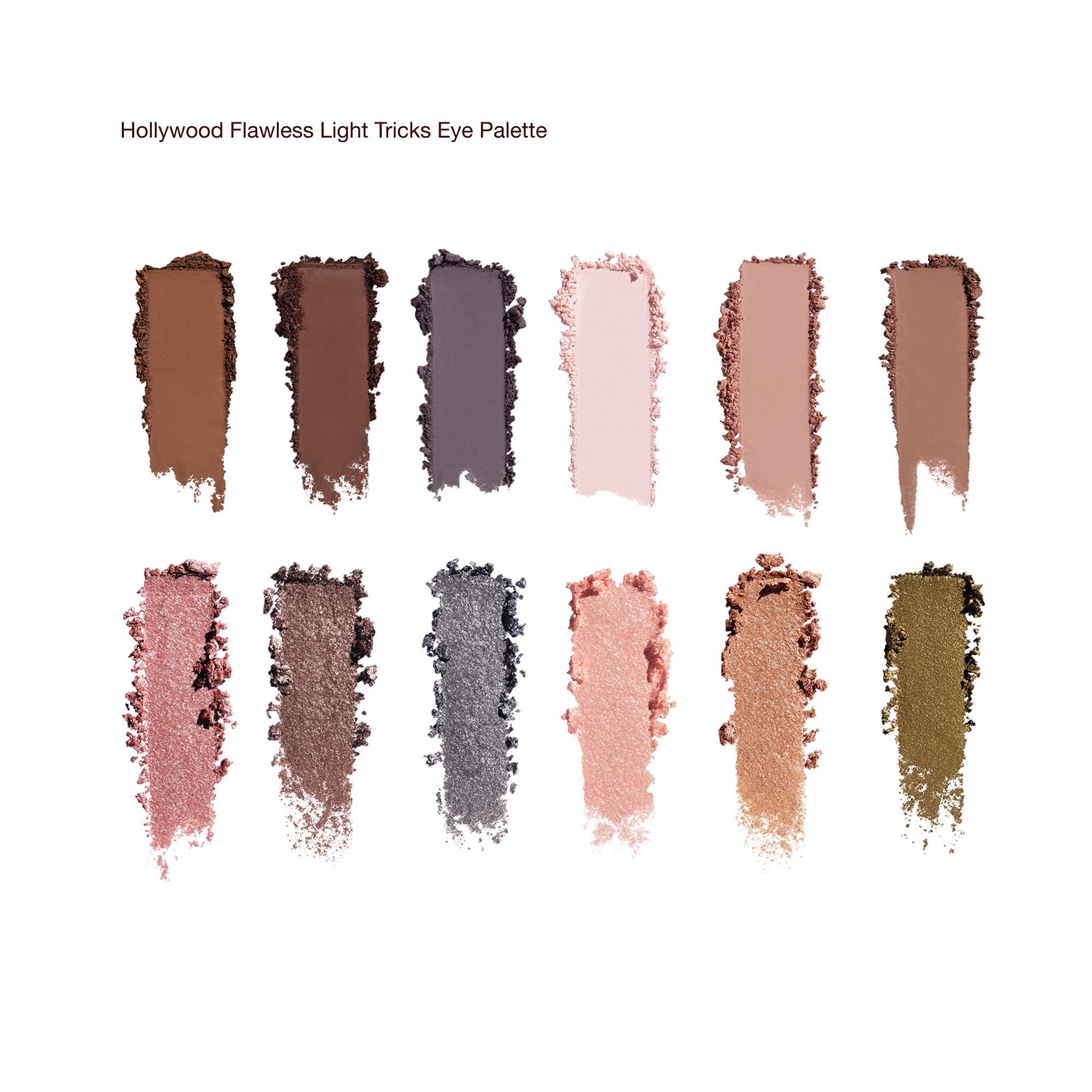 HOLLYWOOD FLAWLESS LIGHT TRICKS EYE PALETTE Labelled texture swatch