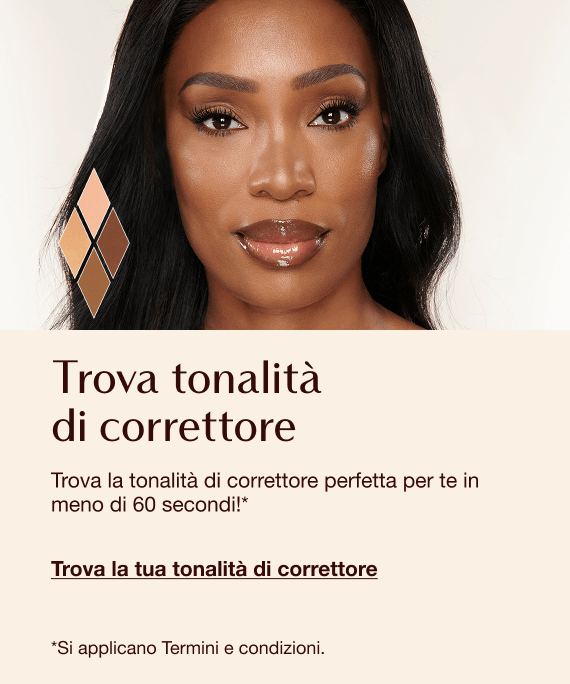 Concealer Shade Finder featuring a person with flawless makeup and concealer swatches, with text inviting users to find their perfect concealer shade in under 60 seconds.