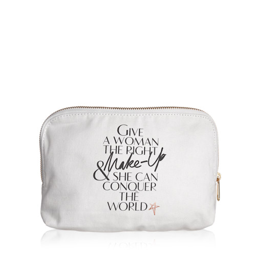 1ST EDITION MAKEUP BAG - LIP PRINT CANVAS MAKEUP BAG