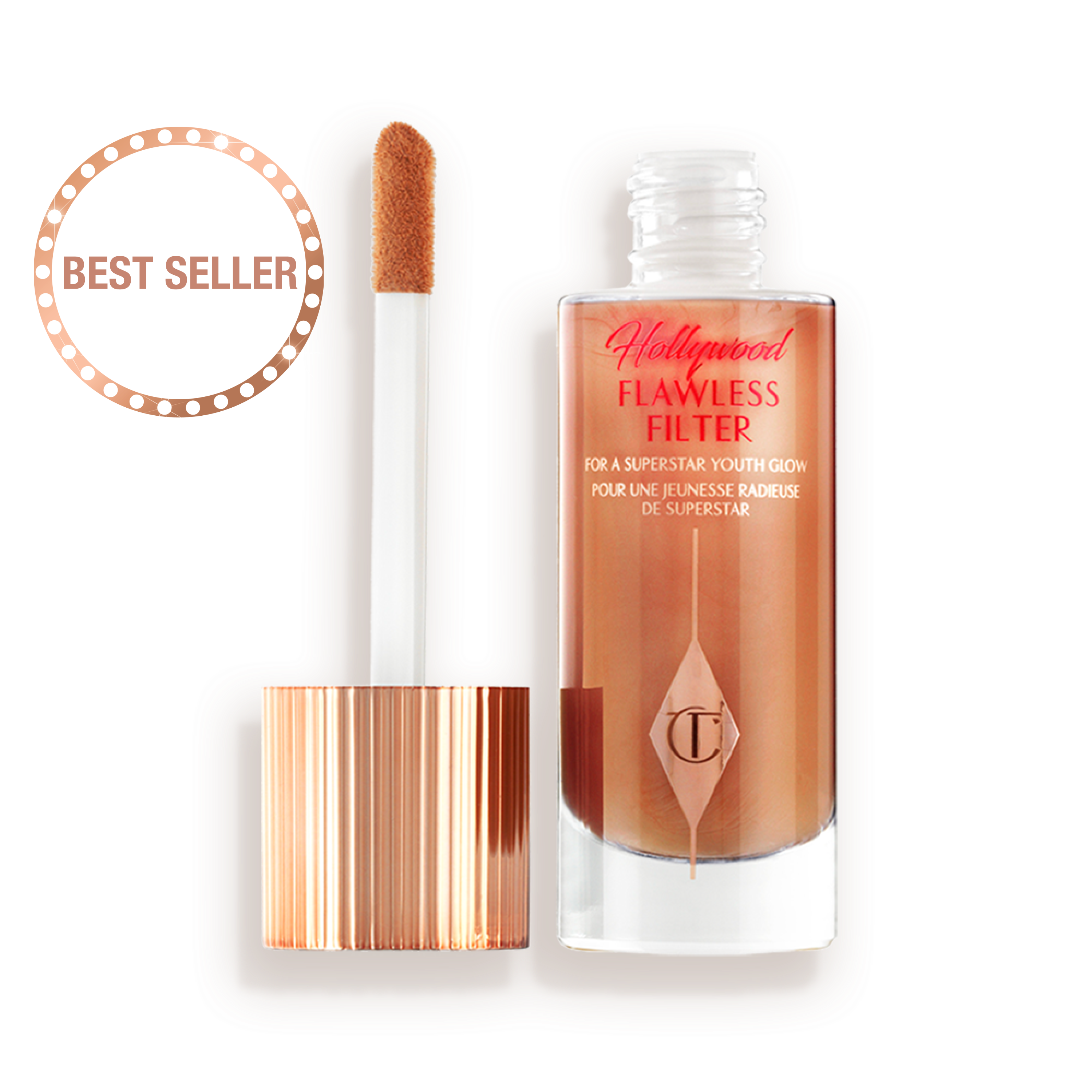 シャーロットティルブリー フローレスフィルター•ビューティフルスキンファンデ 7 Deep: Hollywood Flawless Filter Makeup: Face Illuminator