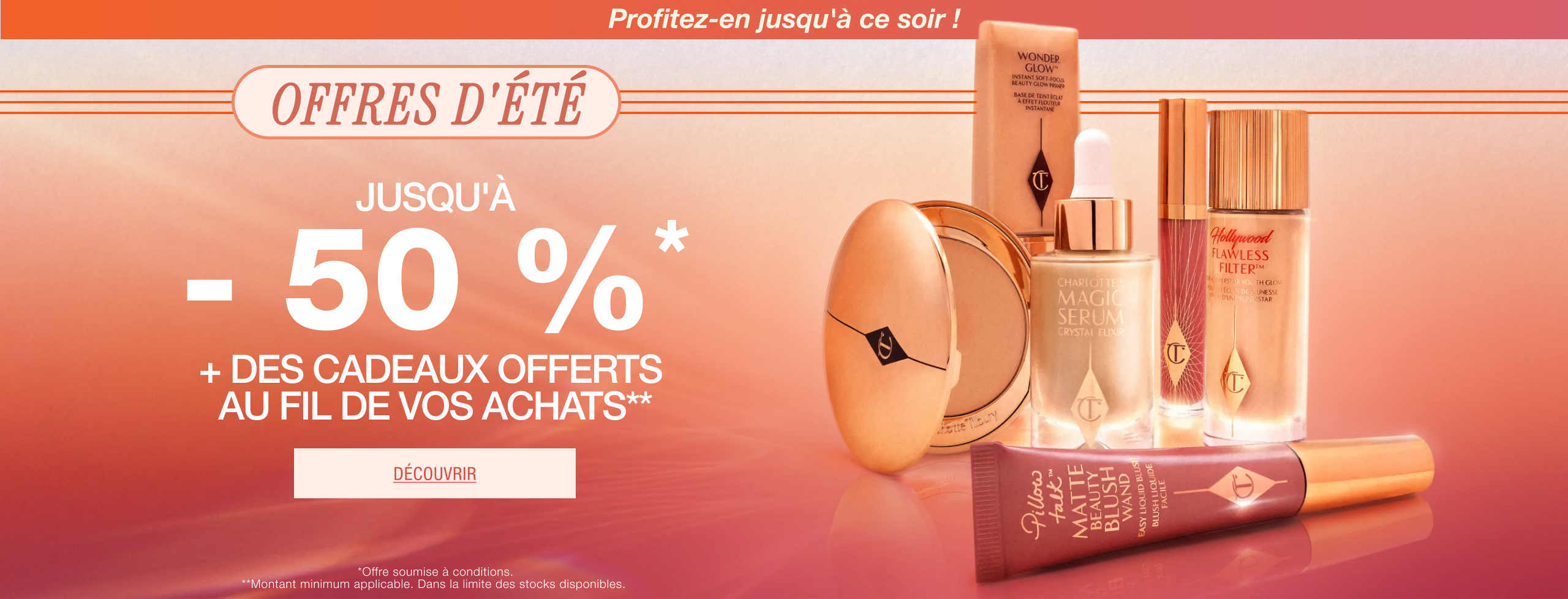 ENDS TONIGHT! Beauty Sale Take it all off Up To 50% Off Iconic Kits*  + Free Gifts As You Shop**  Last Chance <SHOP NOW> 
