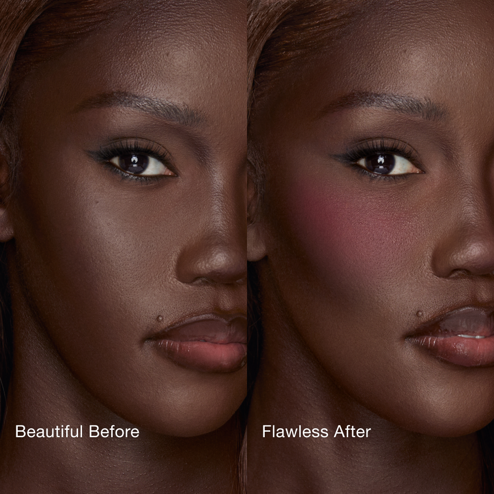 AIRbrush Blush Blur - Forbidden Cherry Before and After