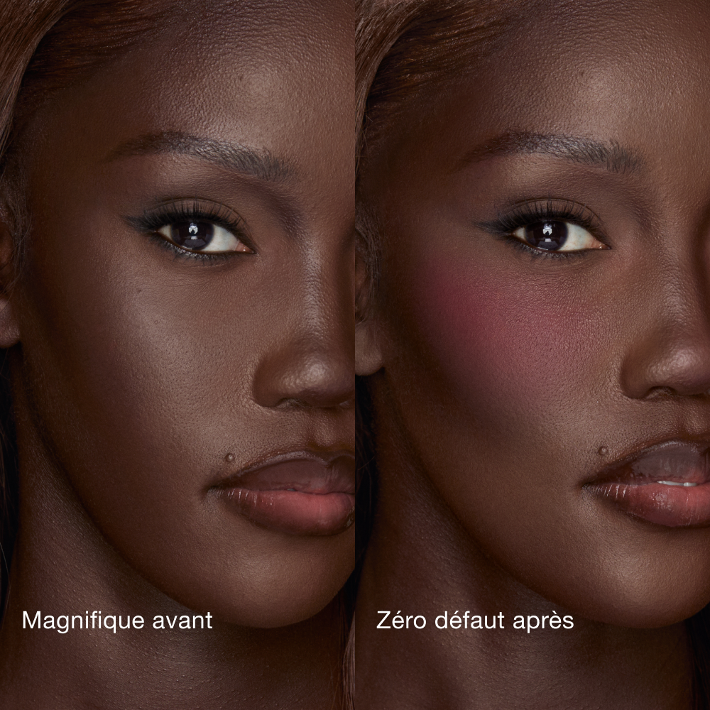 AIRbrush Blush Blur - Forbidden Cherry Before and After