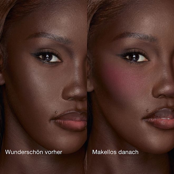 AIRbrush Blush Blur - Forbidden Cherry Before and After AIRbrush Blush Blur - Forbidden Cherry Before and After