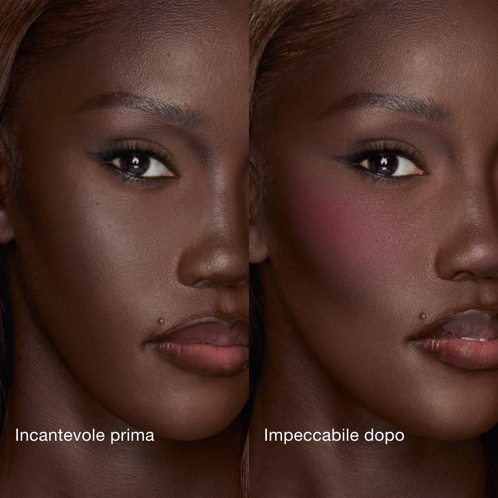 AIRbrush Blush Blur - Forbidden Cherry Before and After