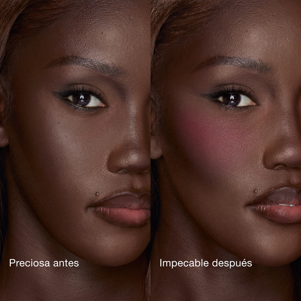 AIRbrush Blush Blur - Forbidden Cherry Before and After