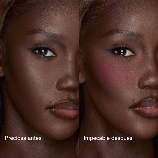 AIRbrush Blush Blur - Forbidden Cherry Before and After AIRbrush Blush Blur - Forbidden Cherry Before and After