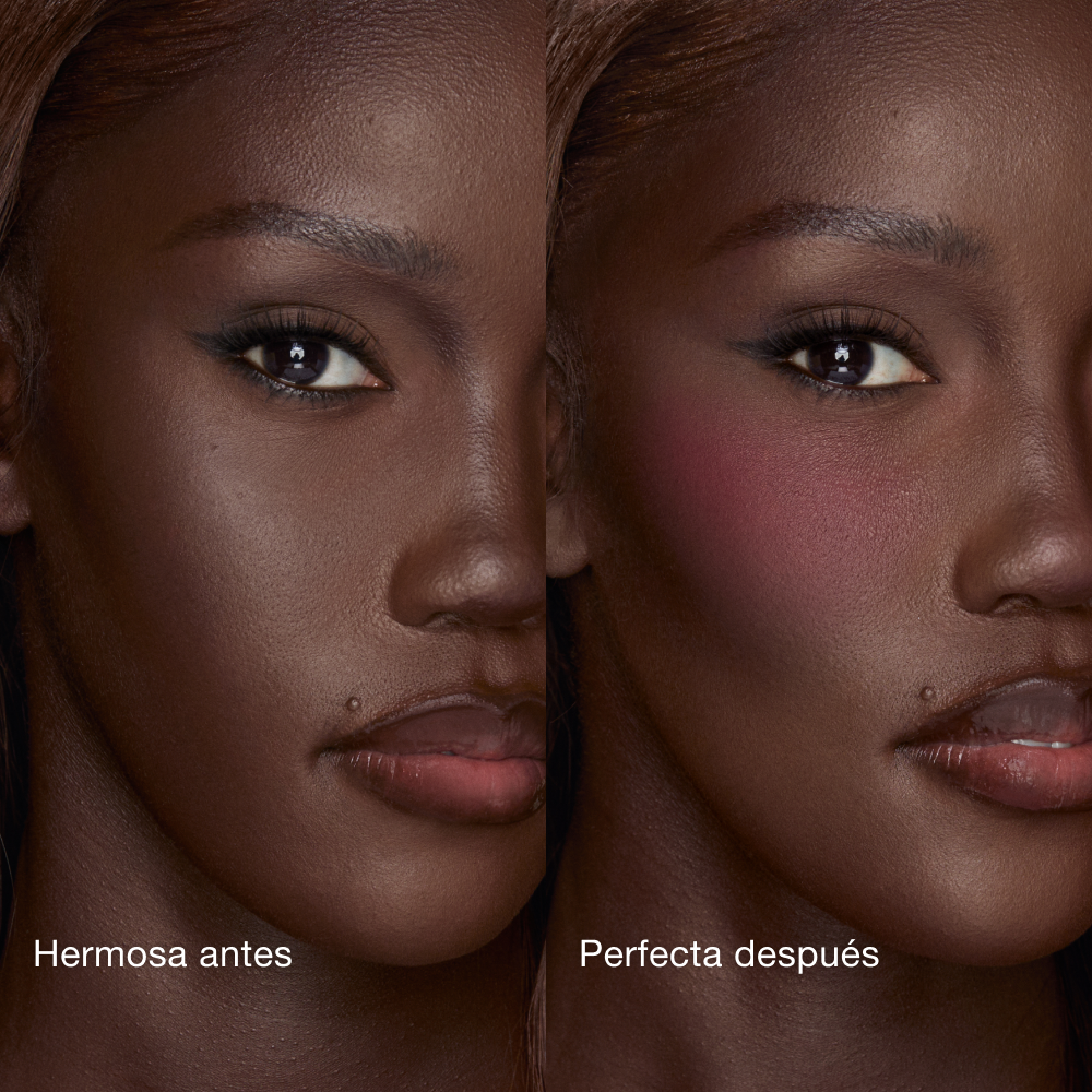 AIRbrush Blush Blur - Forbidden Cherry Before and After