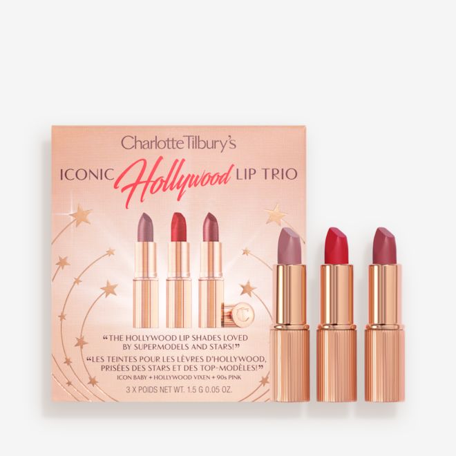 Iconic Hollywood Lip Kit-Box Charlotte's Iconic Hollywood Lip Trio