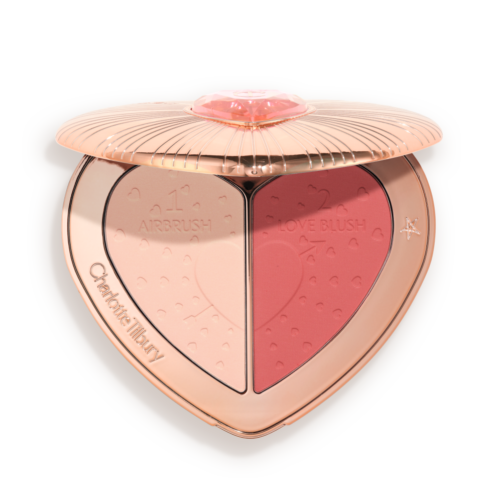 Pillow Talk Beauty Soulmates Love Blush Palette -  Flawless Rosewood Packshot open