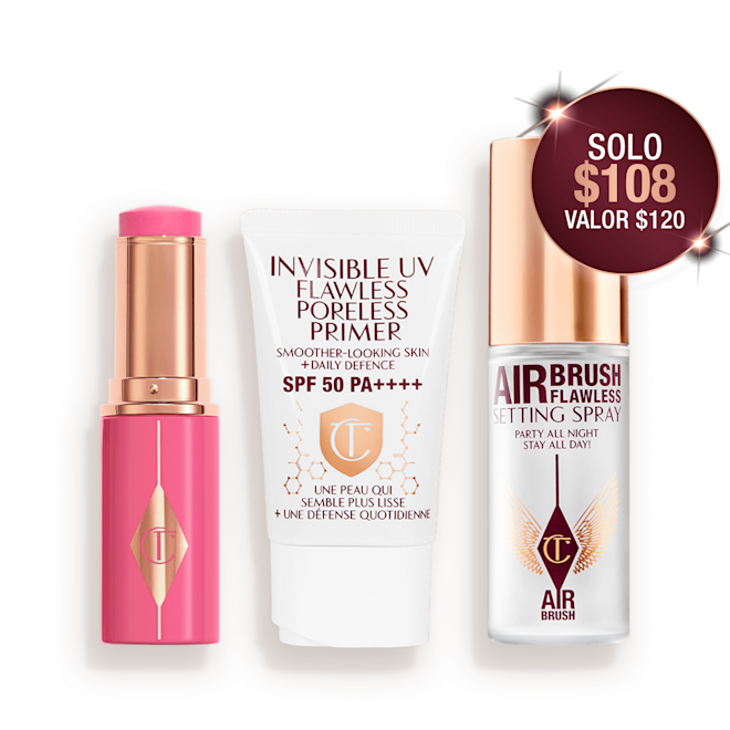 Unreal Blush, UV Primer, y spray fijador en tamaño de viaje imagen Unreal Blush, UV Primer, y spray fijador en tamaño de viaje imagen