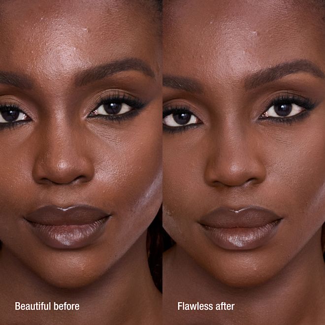 AIRBRUSH FLAWLESS FINISH POWDER - DEEP BEFORE AND AFTER AIRBRUSH FLAWLESS FINISH POWDER - DEEP BEFORE AND AFTER