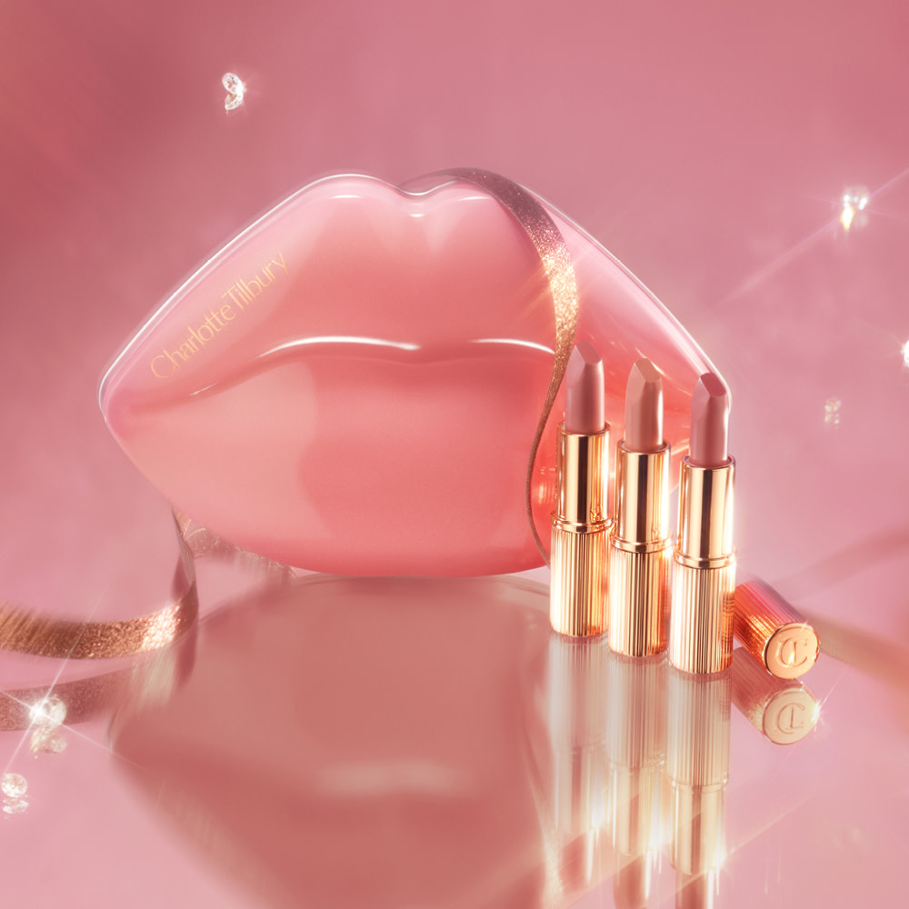 Charlotte Tilbury Hollywood Iconic Mini Lip Trio - Travel Size Lip Kit