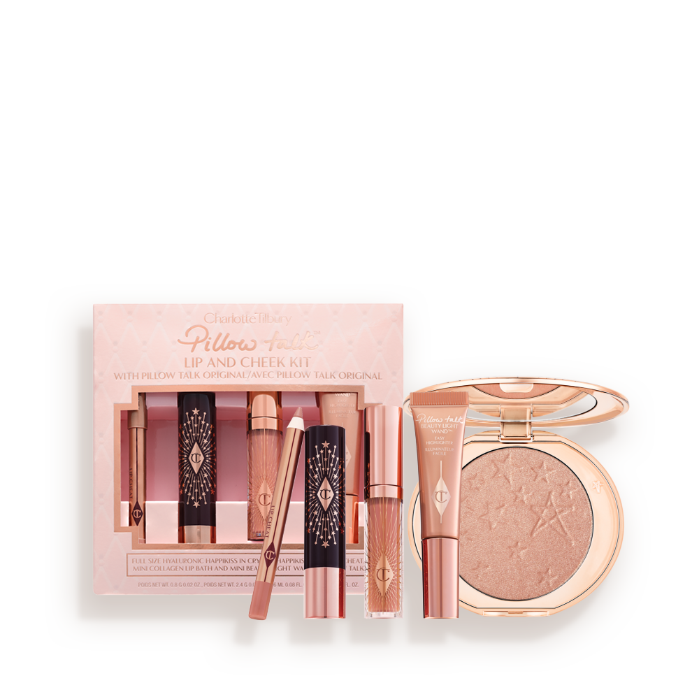 PILLOW TALK LIPS, CHEEKS & HOLLYWOOD GLOW KIT PACKSHOT