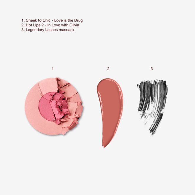 CHARLOTTE’S ICONIC CHEEKS, LIPS & LASHES KIT TEXTURE SWATCH CHARLOTTE’S ICONIC CHEEKS, LIPS & LASHES KIT TEXTURE SWATCH