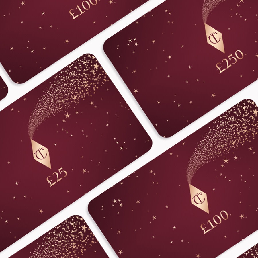 Charlotte Tilbury gift cards to be used as the perfect virtual gift for beauty lovers